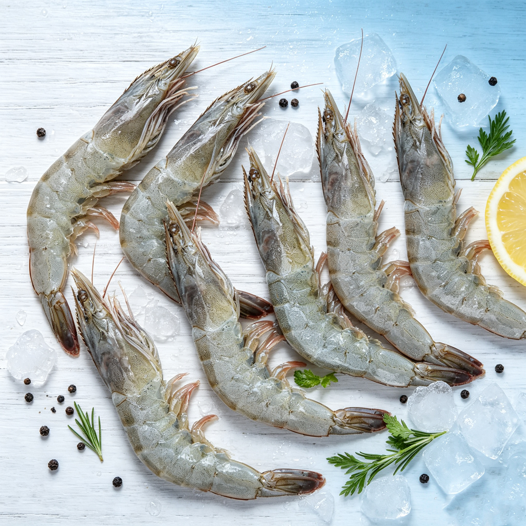 Frozen Raw Whole Prawns